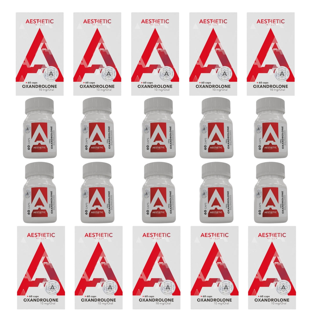 Oxandrolona Aesthetic Labs paquete mayoreo x10 para distribuidores, definición limpia y alta rotación en México