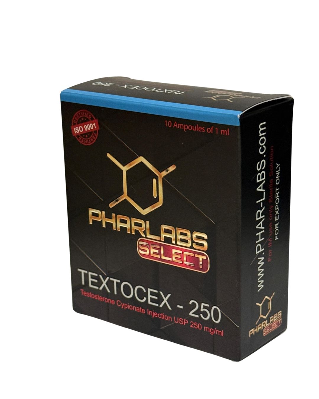 Textocex-250 Phar Labs Select Testosterona Cipionato 250 mg 10 ampulas ciclo volumen recomposición