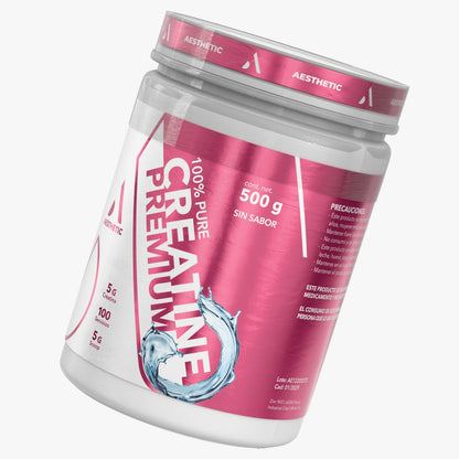 Aesthetic Supplements Creatina Micronizada | 100% Pura Grado Premium (100 serv)
