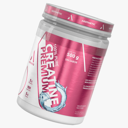 Aesthetic Supplements Creatina Micronizada | 100% Pura Grado Premium (100 serv)