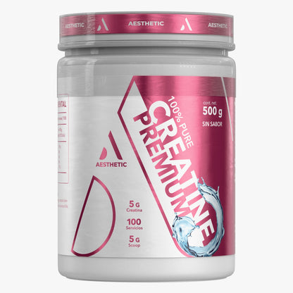 Aesthetic Supplements Creatina Micronizada | 100% Pura Grado Premium (100 serv)