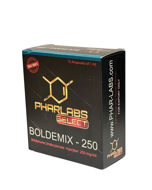 Boldemix-250 Phar Labs Select Boldenona Undecilenato 250 mg 10 ampulas volumen limpio y vascularidad