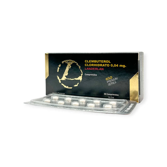 Clembuterol Landerlan 0.04 mg para quemar grasa, marcar el cuerpo y acelerar el metabolismo. Producto original con envío nacional en MamadosMéxico.com