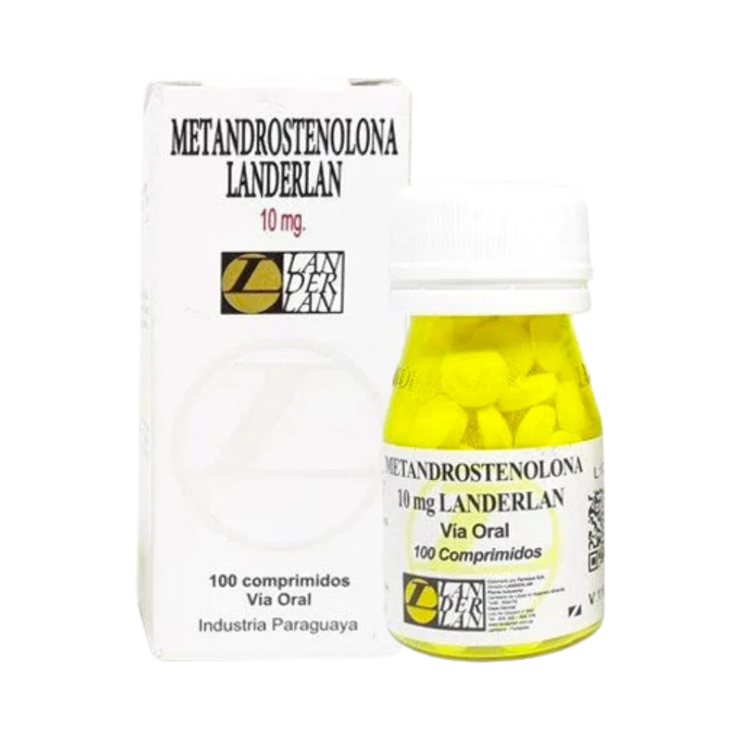 Dianabol 10 mg Landerlan 100 comprimidos para volumen rápido y fuerza explosiva en MamadosMexico