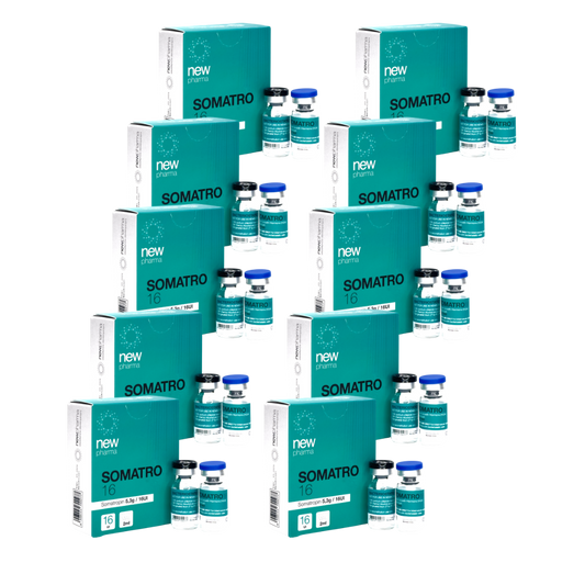 Paquete 10 Somatro New Pharma 160 UI