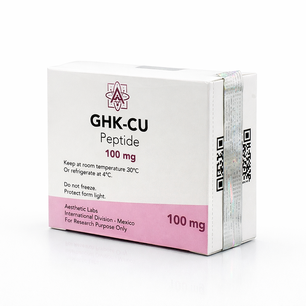 GHK-Cu 100 mg Aesthetic Labs 99% pureza comprar en México péptido regenerativo para piel y recuperación muscular avanzada