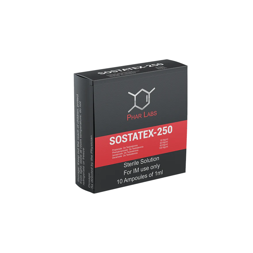 sustanon sostaTex 250 mg phar labs silver 10 ampolletas testosterona para volumen fuerza y masa muscular méxico