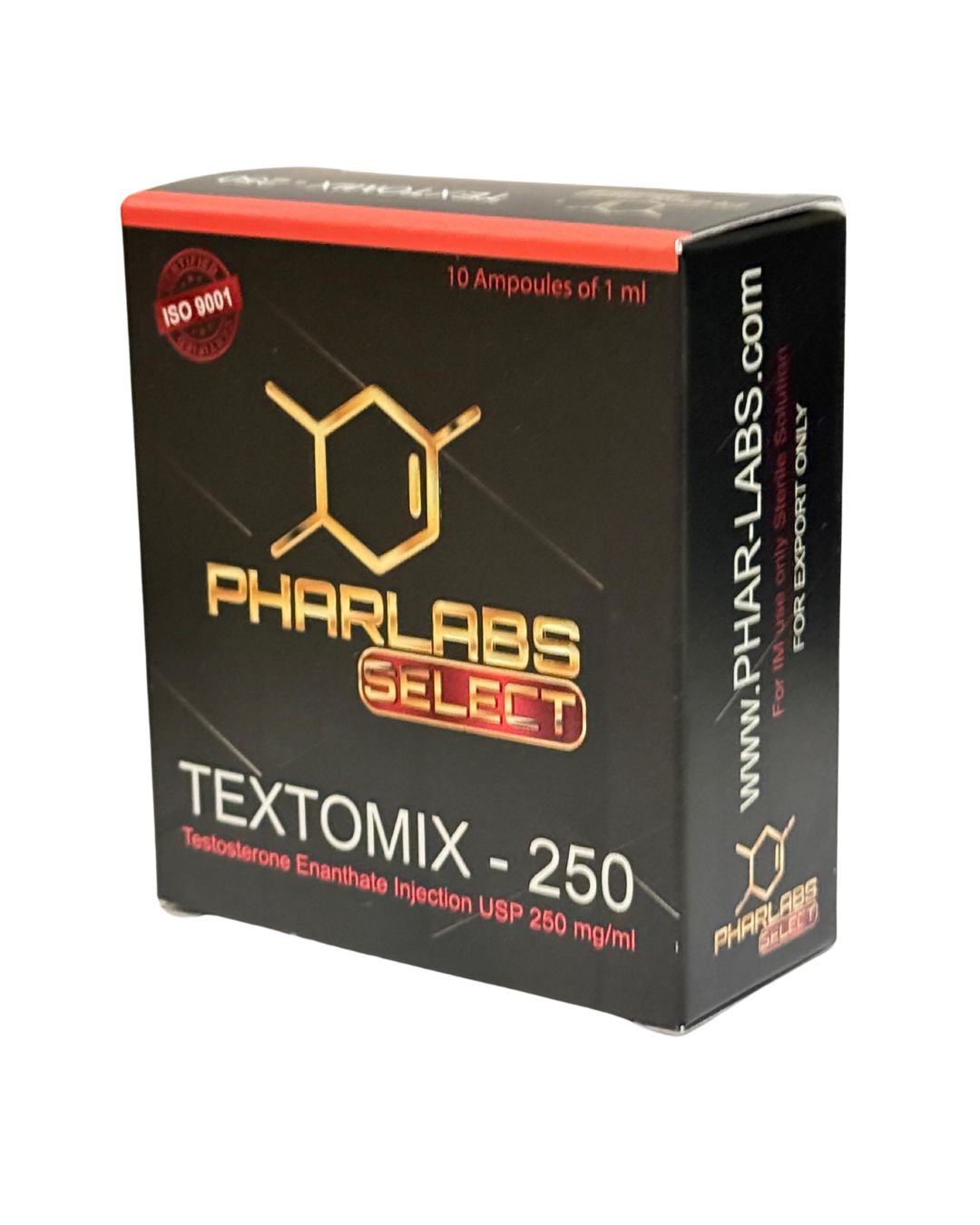 Textomix-250 Phar Labs Select Testosterona Enantato 250 mg 10 ampulas volumen muscular farmacología deportiva