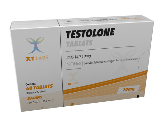 Testolone RAD-140 XT Labs 10 mg 60 tabletas – SARM para ganar masa magra, fuerza y definición visual. Suplemento deportivo premium disponible en MamadosMexico.com México.